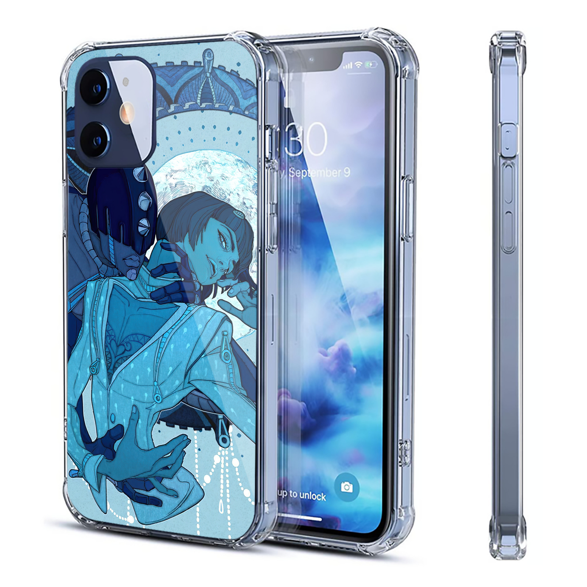 （画像用） ジョジョの奇妙な冒険 JoJo's Bizarre Adventure 【iPhone 12シリーズ対応】透明スマホケース（クリアソフトケース）